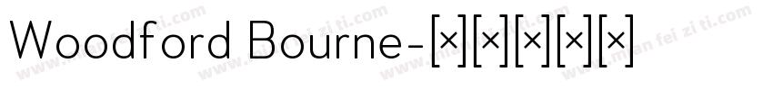 Woodford Bourne字体转换
